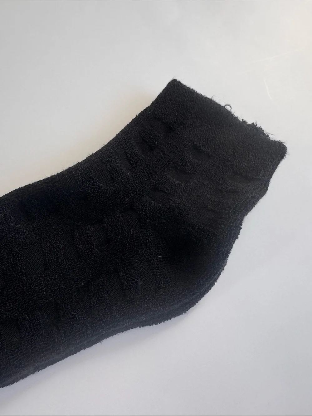 4-Pack Bamboo Terry Ankle Socks Black Soft Cushioned US Women 6–9 New